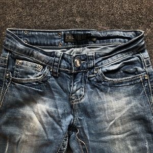 cute premiere boot cut jeans flare jeans flower pockets